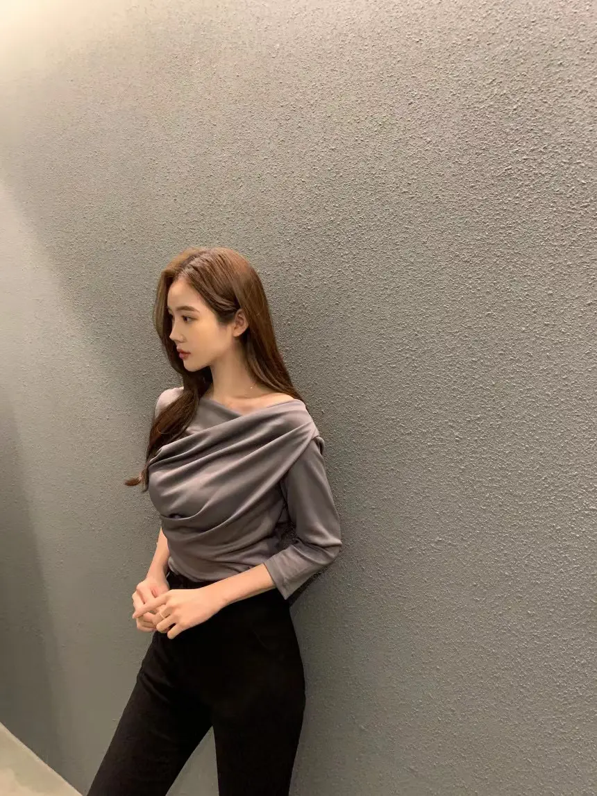 플라워 디자인 루즈핏 티셔츠 상세 이미지 25