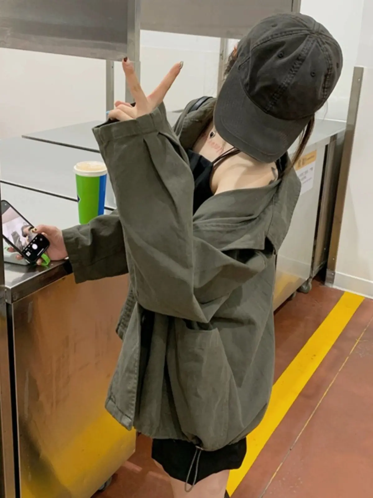 레트로 감성 러블리 야구점퍼 니트 상세 이미지 3