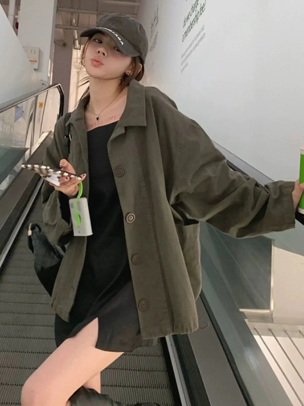 레트로 감성 러블리 야구점퍼 니트 상세 이미지 6