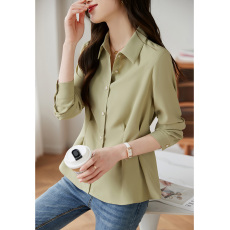 批发通勤复古优雅衬衫女2026年春季新款设计感小衫显瘦衬衣上衣