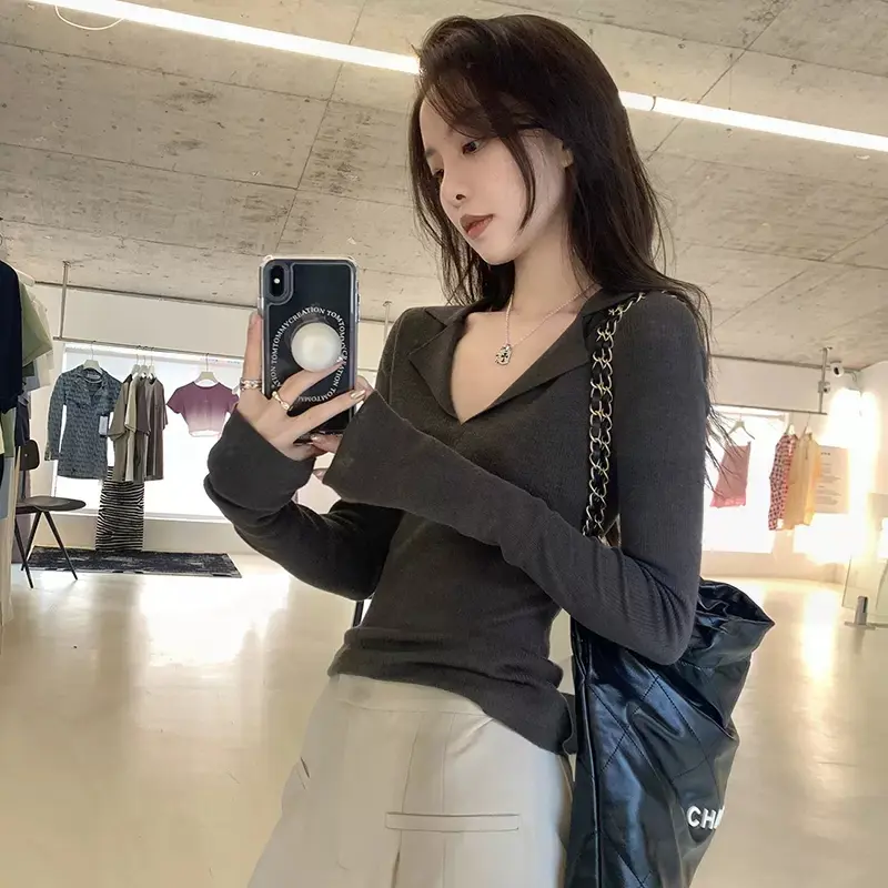 폴로넥 슬림핏 니트 상세 이미지 2