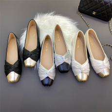 批发法式复古仙女浅口豆豆瓢鞋方头平底奶奶单鞋百搭玛丽珍小皮鞋