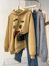 实拍 秋冬薄款·厚款连帽卫衣女情侣