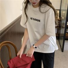 批发韩国<b class='q'>外贸</b>韩版新款短袖T恤女夏季设计感美式宽松时尚百搭上衣