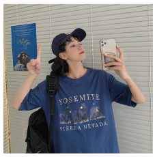 批发韩国<b class='q'>外贸</b>韩版新款短袖t恤女夏季韩版宽松上衣女学院风