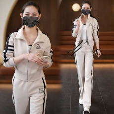 官图  高含棉运动休闲套装女2026春秋季时尚减龄开衫跑步服两件套