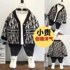 批发童装儿童针织马甲秋季新款男女童坎肩中小童毛衣背心宝<b class='q'>宝马</b>夹外穿