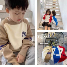 批发童装儿童针织马甲秋季新款男女童坎肩中小童毛衣背心宝<b class='q'>宝马</b>夹