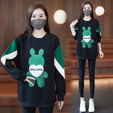 批发2026春秋季<b class='q'>新款</b>女士卫衣中长款打底衫遮屁股薄款时尚洋气上衣潮牌