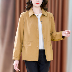 批发2023秋季新款中老年时尚妈妈风衣外套