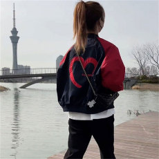 批发官图  欧洲站外套女秋季棒球服2025年新款休闲运动小个子撞色<b class='q'>上衣</b>