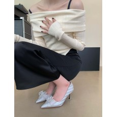 批发法式水晶钻高跟婚鞋女2023年新款百搭<b class='q'>伴娘</b>尖头细跟<b class='q'>礼服</b>鞋