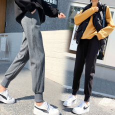 批发孕妇装加绒加厚弹力裤羊羔绒孕妇裤休闲外穿托腹裤