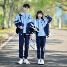 批发大量 实拍#情侣装秋冬季卫衣外套套装学生班服运动会三件套