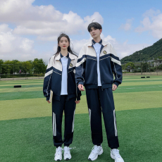 批发实拍情侣装秋冬新款小初高中生班服校服运动会三件套肩章可拆卸