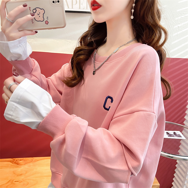 Eerste release van visschubbenontwerp hoodie dames twee stukken 2023 nieuwe lente en herfst geborduurd los oversized_voghion.com