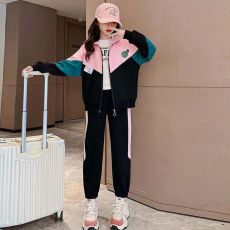 批发女童棒球服套装秋装2026新款炸街春秋<b class='q'>儿童</b>卫衣裤休闲运动服两件套