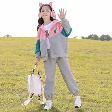 批发女童棒球服套装秋装2026新款炸街春秋<b class='q'>儿童</b>卫衣裤休闲运动服两件套