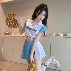 批发新款啦啦操演出服中国风<b class='q'>幼儿</b>园舞蹈服中小学生运动会啦啦队表演服