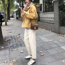 批发奶奶裤女秋冬季2023新款九分休闲裤子宽松针织哈伦萝卜裤