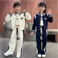 批发<b class='q'>女童</b>秋<b class='q'>装</b><b class='q'>套装</b>2026款洋气儿童网红运动卫衣秋季阔腿裤两件套炸街