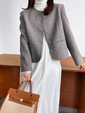 法式小香风外套短款春装女2023年新款韩版外搭气质高级感西装上衣