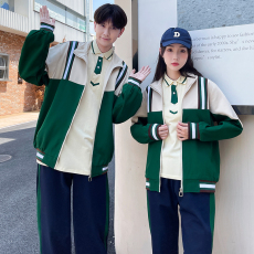 批发实拍#2023新款情侣装秋冬装外套学生班服校服运动会三件套套装