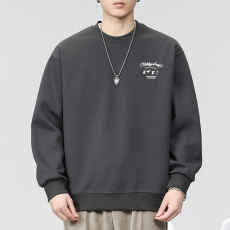 批发比农秋季新款潮牌男士卫衣后背个性印花设计圆领百搭长袖<b class='q'>嘻哈</b>上衣