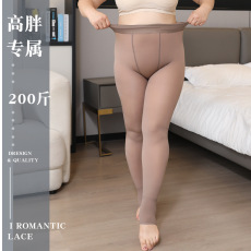 批发80克不加绒黑丝透肤连裤袜女士<b class='q'>大码</b>200斤秋冬光腿神器踩脚打底裤