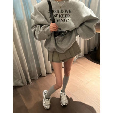 批发薄款加绒加厚高街美式连帽<b class='q'>卫衣</b>女秋冬<b class='q'>潮牌</b>oversize小众外套<b class='q'>卫衣</b>潮