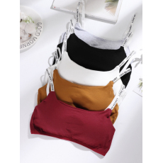 批发内衣女学生高中少女薄款棉美背<b class='q'>聚拢</b>无钢圈透气背心发育期运动<b class='q'>文胸</b>