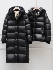 白鸭绒 黑金系列2023冬季新款韩版羽绒服女 黑色羽绒外套潮