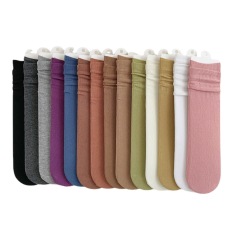 批发新品袜子女中筒<b class='q'>袜</b>纯棉春秋黑色ins潮女士月子长<b class='q'>袜</b>秋季堆堆<b class='q'>袜</b>