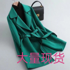 批发2025冬新款<b class='q'>韩版</b>高端毛呢大衣羊绒大衣女高档中长款洋气羊毛外套