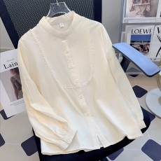 批发立领法式衬衫女春秋季2026新款设计感小众小个子上衣内搭衬衣