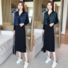 批发官图  时尚纽扣设计感外套女2026年秋季新款洋气减龄<b class='q'>牛仔</b>马甲上衣