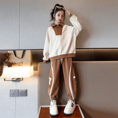 批发<b class='q'>女</b><b class='q'>童</b><b class='q'>卫</b>衣<b class='q'>套装</b>秋装2026新款<b class='q'>大</b>童时髦洋气儿<b class='q'>童装</b>春秋款<b class='q'>女</b>孩休闲衣服