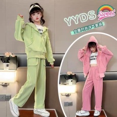 批发<b class='q'>女</b><b class='q'>童</b><b class='q'>套</b>装<b class='q'>秋装</b>2026新款儿童洋气网红休闲时髦春秋中<b class='q'>大</b>童运动两件套