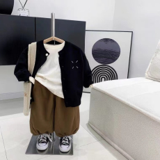 批发童装儿童针织马甲秋季新款男女童坎肩中小童毛衣背心宝<b class='q'>宝马</b>夹外穿