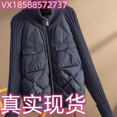 批发一线大品牌高端剪标女装外贸货尾单<b class='q'>清仓</b>高领拉链羽绒棉衣服针织
