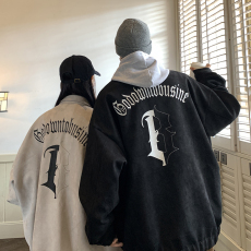 roora情侣装麂皮绒美式复古刺绣外套男春秋季款潮牌小众大码夹克