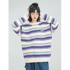 批发<b class='q'>条纹</b>慵懒风软糯毛衣女秋季2026新款<b class='q'>针织衫</b>设计感小众宽松休闲上衣