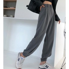 批发已出货秋装大码<b class='q'>西装</b>裤宽松束脚工装裤显瘦休闲直筒裤