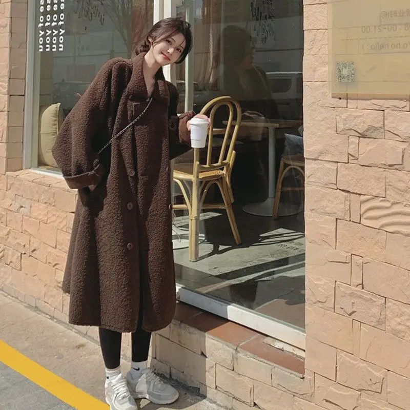 양털 코트 미디 아우터 상세 이미지 1