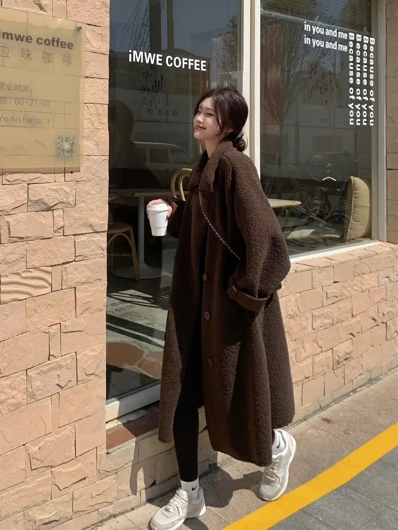 양털 코트 미디 아우터 상세 이미지 9
