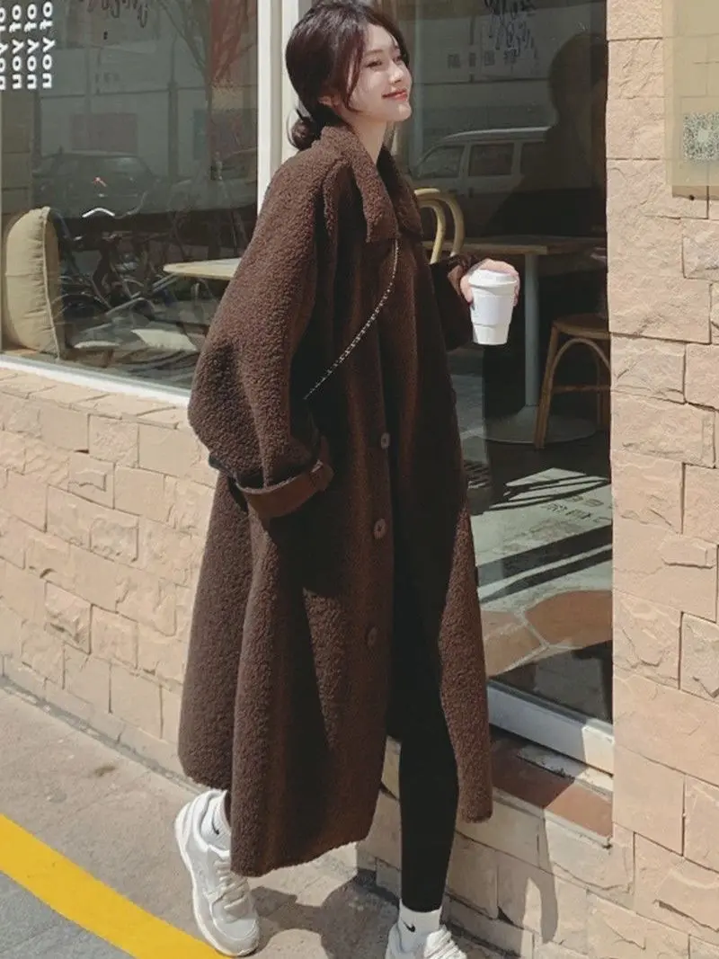 양털 코트 미디 아우터 상세 이미지 10
