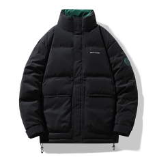 批发2023冬季新款潮流百搭立领男士抗寒保暖青少年时尚休闲羽绒服外套