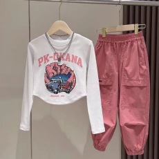 批发<b class='q'>女</b><b class='q'>童</b><b class='q'>套</b>装<b class='q'>打底衫</b>上衣春秋款中<b class='q'>大</b>童秋装小<b class='q'>女</b>孩衣服2026新款夏装洋气