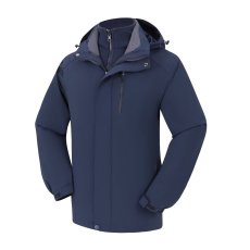 批发纯色三件套可拆卸冲锋衣保暖防风防水长袖常规冲锋衣