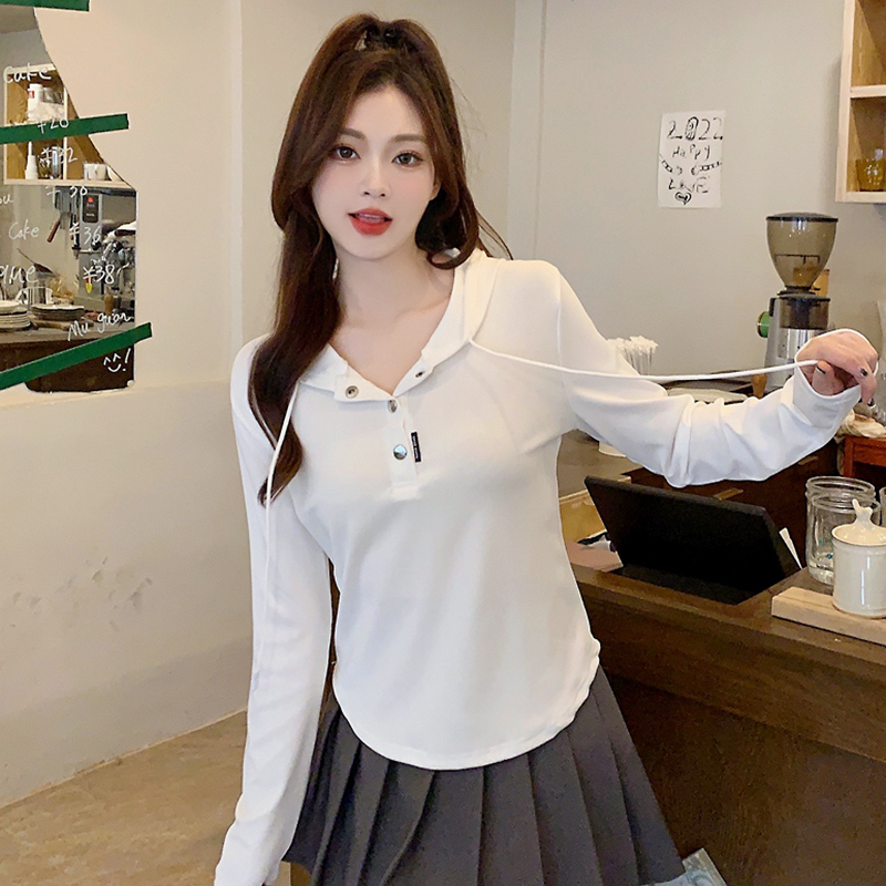 실사 삼색 가을 겨울철 새로운 고유 한 Chic 패션 개성 후드 풀오버 기본 셔츠 맨위